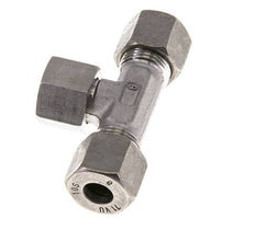 10S Edelstahl T-Stück Schneidverschraubung mit Drehgelenk 630 bar FKM Einstellbar ISO 8434-1