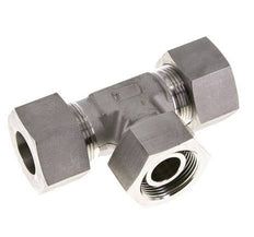 25S Stainless Steel T-Shape Tee Cutting Fitting with Swivel 400 bar FKM Adjustable ISO 8434-1