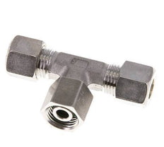 10L Edelstahl T-Stück Kompressionsverschraubung mit Drehgelenk 315 bar FKM Einstellbar ISO 8434-1