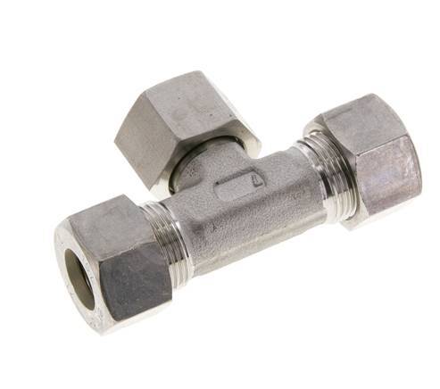 15L Edelstahl T-Shape T-Verschraubung mit Drehgelenk 315 bar FKM Einstellbar ISO 8434-1