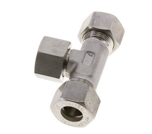 15L Edelstahl T-Shape T-Verschraubung mit Drehgelenk 315 bar FKM Einstellbar ISO 8434-1