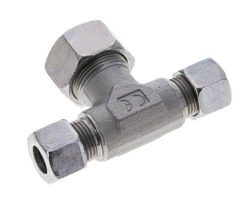 12L & 18L Zink plated Steel T-Shape Tee Cutting Fitting 315 bar ISO 8434-1