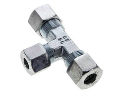 10S & 12S Zink plated Steel T-Shape Tee Cutting Fitting 630 bar ISO 8434-1