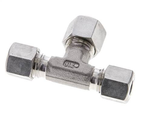 8L & 10L Stainless Steel T-Shape Tee Cutting Fitting 315 bar ISO 8434-1