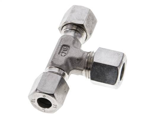 8L & 10L Stainless Steel T-Shape Tee Cutting Fitting 315 bar ISO 8434-1