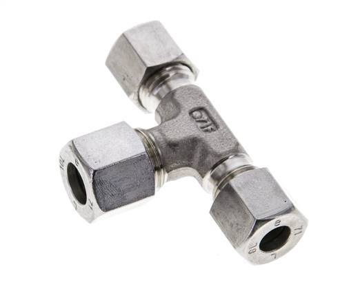 8L & 10L Stainless Steel T-Shape Tee Cutting Fitting 315 bar ISO 8434-1