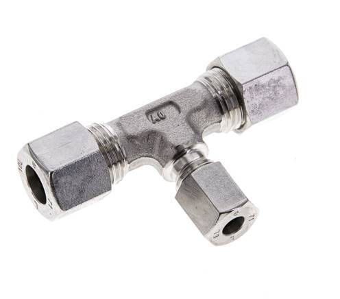 6L & 10L Stainless Steel T-Shape Tee Cutting Fitting 315 bar ISO 8434-1