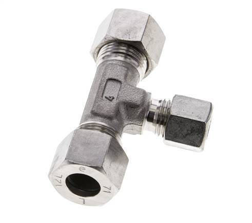 8L & 12L Stainless Steel T-Shape Tee Cutting Fitting 315 bar ISO 8434-1