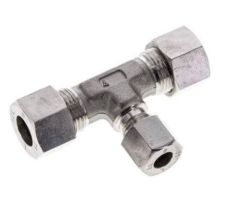 8L & 12L Stainless Steel T-Shape Tee Cutting Fitting 315 bar ISO 8434-1