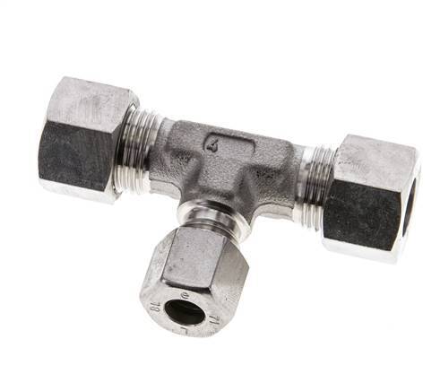 8L & 12L Stainless Steel T-Shape Tee Cutting Fitting 315 bar ISO 8434-1