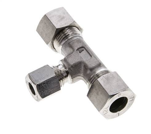 8L & 12L Stainless Steel T-Shape Tee Cutting Fitting 315 bar ISO 8434-1