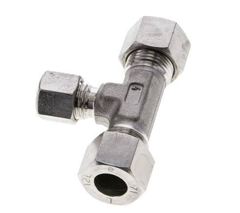 8L & 12L Stainless Steel T-Shape Tee Cutting Fitting 315 bar ISO 8434-1