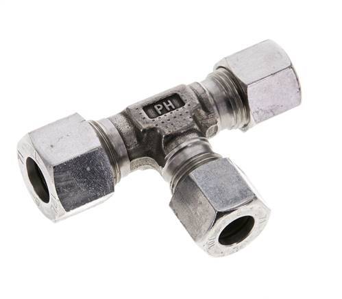 10L & 12L Stainless Steel Right Angle Tee Cutting Fitting 315 bar ISO 8434-1