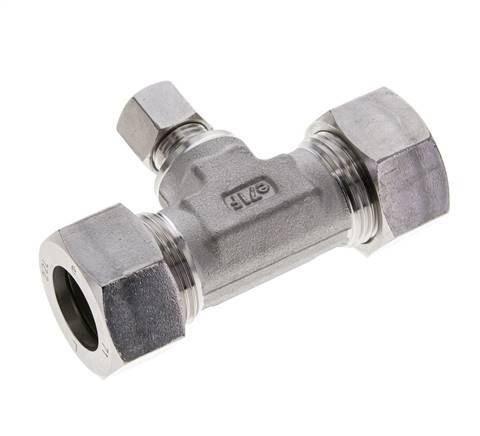 10L & 22L Stainless Steel T-Shape Tee Cutting Fitting 160 bar ISO 8434-1