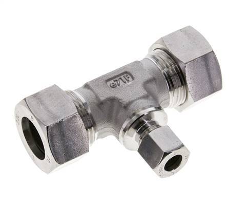10L & 22L Stainless Steel T-Shape Tee Cutting Fitting 160 bar ISO 8434-1