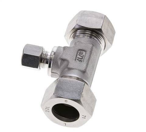 10L & 22L Stainless Steel T-Shape Tee Cutting Fitting 160 bar ISO 8434-1