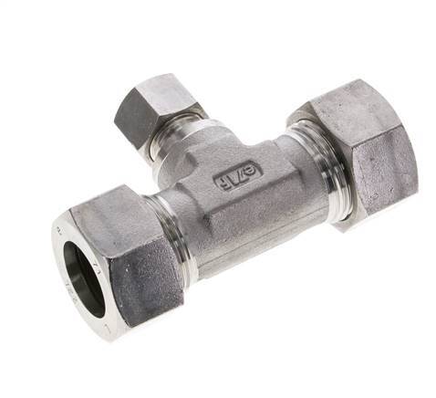 12L & 22L Stainless Steel T-Shape Tee Cutting Fitting 160 bar ISO 8434-1