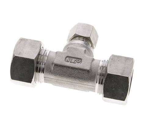 12L & 22L Stainless Steel T-Shape Tee Cutting Fitting 160 bar ISO 8434-1