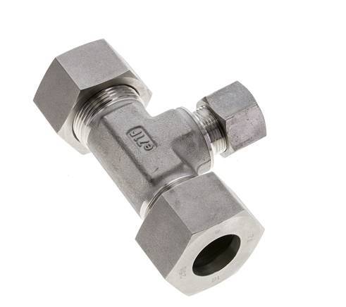 16S & 25S Stainless Steel T-Shape Tee Cutting Fitting 400 bar ISO 8434-1