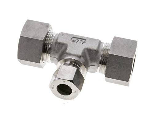 16S & 25S Stainless Steel T-Shape Tee Cutting Fitting 400 bar ISO 8434-1