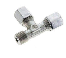 6LL & M10x1 (con) Verzinkter Stahl rechtwinkliges T-Stück mit Außengewinde 100 bar ISO 8434-1