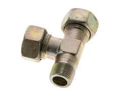 18L & M22x1,5 (con) Verzinkter Stahl rechtwinkliges T-Stück mit Außengewinde 315 bar ISO 8434-1