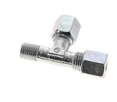 6S & M12x1,5 (con) Verzinkter Stahl rechtwinkliges T-Stück mit Außengewinde 630 bar ISO 8434-1