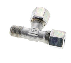 8S & M14x1,5 (con) Verzinkter Stahl rechtwinkliges T-Stück mit Außengewinde 630 bar ISO 8434-1