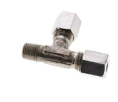 6L & M10x1 (con) Stainless Steel Right Angle Tee Cutting Fitting with Male Threads 315 bar ISO 8434-1