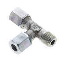 6LL & R1/8'' Zink Plated Steel Right Angle Tee Cutting Fitting with Male Threads 100 bar ISO 8434-1