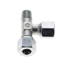 10L & R1/4'' Zink Plated Steel Right Angle Tee Cutting Fitting with Male Threads 315 bar ISO 8434-1