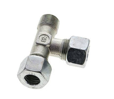 12L & R3/8'' Zink Plated Steel Right Angle Tee Cutting Fitting with Male Threads 315 bar ISO 8434-1