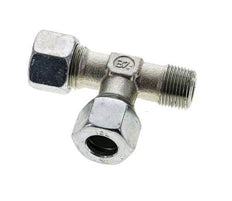 12L & R3/8'' Zink Plated Steel Right Angle Tee Cutting Fitting with Male Threads 315 bar ISO 8434-1