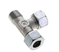 15L & R1/2'' Zink Plated Steel Right Angle Tee Cutting Fitting with Male Threads 315 bar ISO 8434-1