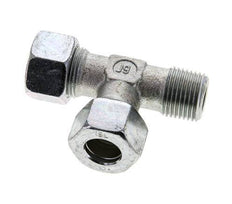 15L & R1/2'' Zink Plated Steel Right Angle Tee Cutting Fitting with Male Threads 315 bar ISO 8434-1