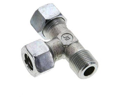 15L & R1/2'' Zink Plated Steel Right Angle Tee Cutting Fitting with Male Threads 315 bar ISO 8434-1