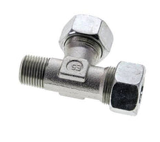 18L & R1/2'' Zink Plated Steel Right Angle Tee Cutting Fitting with Male Threads 315 bar ISO 8434-1