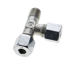 8S & R1/4'' Zink Plated Steel Right Angle Tee Cutting Fitting with Male Threads 630 bar ISO 8434-1