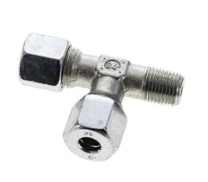 8S & R1/4'' Zink Plated Steel Right Angle Tee Cutting Fitting with Male Threads 630 bar ISO 8434-1