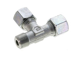 10S & R3/8'' Zink Plated Steel Right Angle Tee Cutting Fitting with Male Threads 630 bar ISO 8434-1