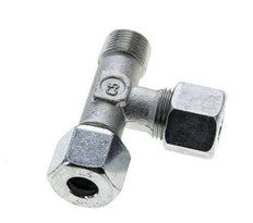 10S & R3/8'' Zink Plated Steel Right Angle Tee Cutting Fitting with Male Threads 630 bar ISO 8434-1