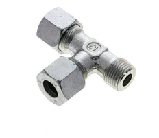 14S & R1/2'' Zink Plated Steel Right Angle Tee Cutting Fitting with Male Threads 630 bar ISO 8434-1