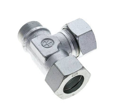 38S & G1-1/2'' Zink Plated Steel Right Angle Tee Cutting Fitting with Male Threads 315 bar ISO 8434-1