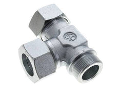 38S & G1-1/2'' Zink Plated Steel Right Angle Tee Cutting Fitting with Male Threads 315 bar ISO 8434-1