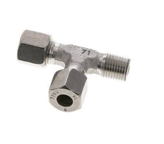 8L & R1/4'' Stainless Steel Right Angle Tee Cutting Fitting with Male Threads 315 bar ISO 8434-1