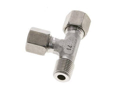 8L & R1/4'' Stainless Steel Right Angle Tee Cutting Fitting with Male Threads 315 bar ISO 8434-1