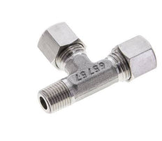 10L & R1/4'' Stainless Steel Right Angle Tee Cutting Fitting with Male Threads 315 bar ISO 8434-1