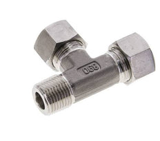 15L & R1/2'' Stainless Steel Right Angle Tee Cutting Fitting with Male Threads 315 bar ISO 8434-1