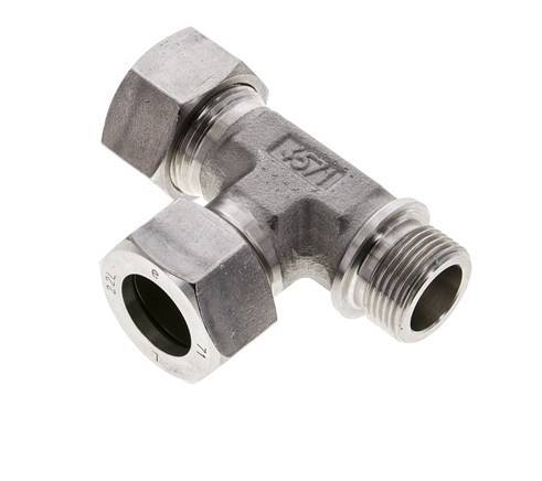 22L & G3/4'' Stainless Steel Right Angle Tee Cutting Fitting with Male Threads 160 bar ISO 8434-1