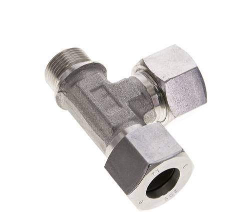 20S & G3/4'' Stainless Steel Right Angle Tee Cutting Fitting with Male Threads 400 bar ISO 8434-1